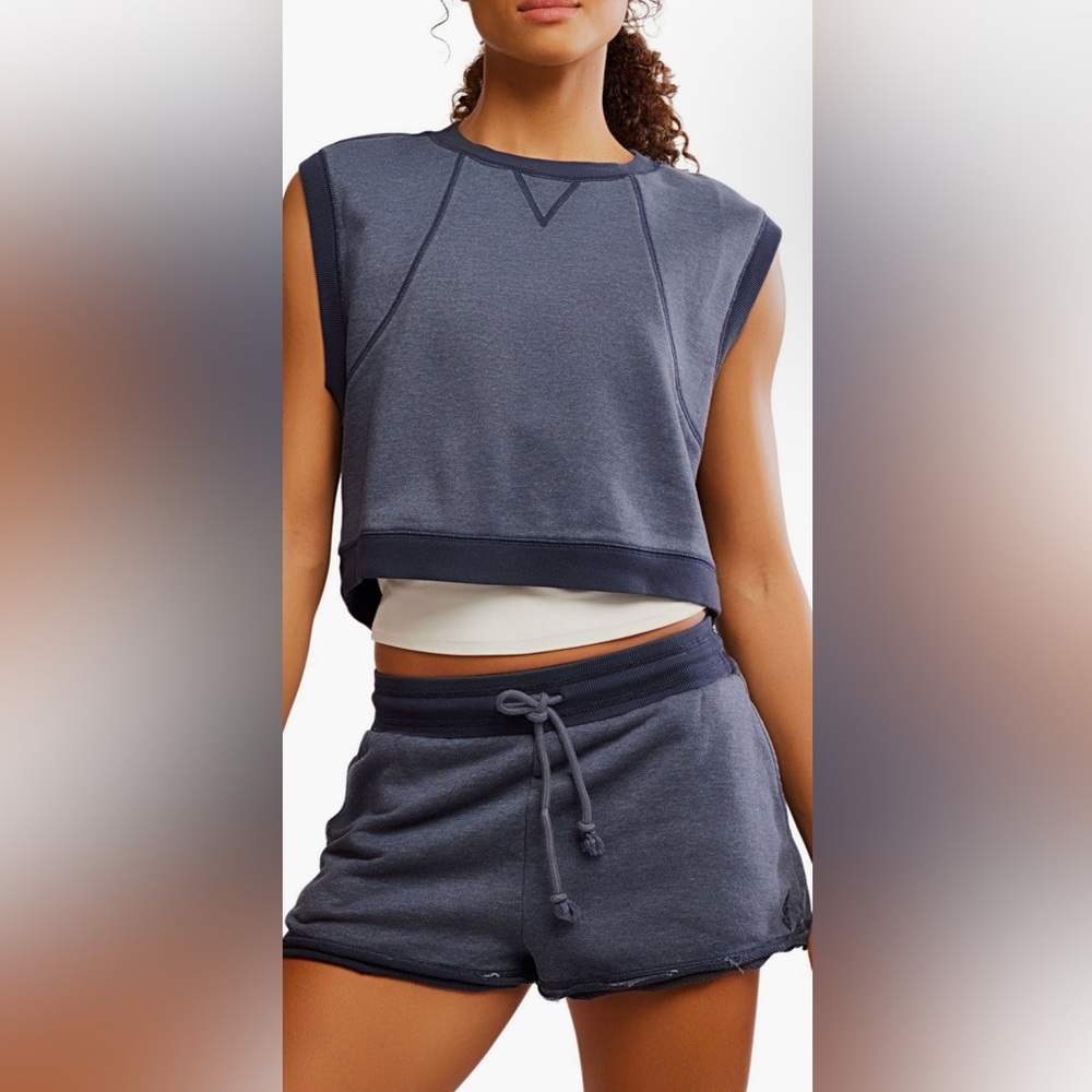 FP Movement by Free People Navy Sleeveless Top